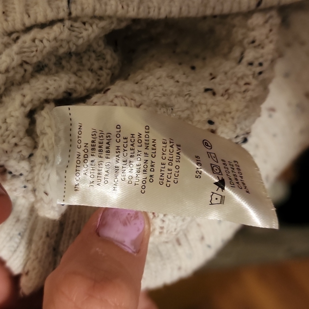 White Loft Sweater (speckled) - Picture 3 of 6